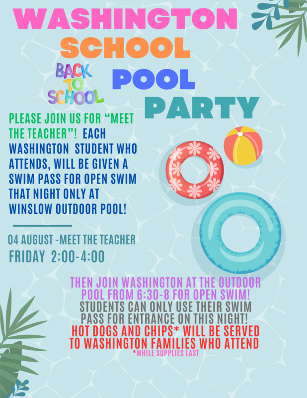 Meet the Teacher/Washington Pool Party Featured Photo