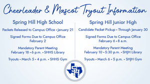 Cheerleader & Mascot Tryout Information