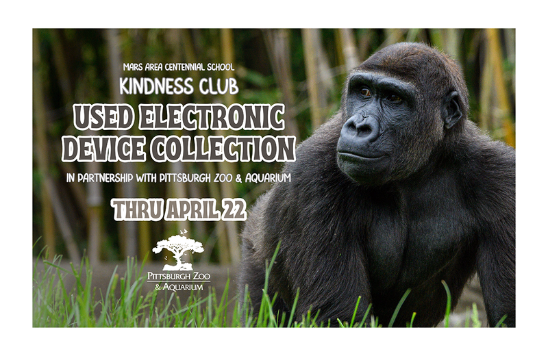 A picture of a gorilla with the words Used Electronic Device Collection