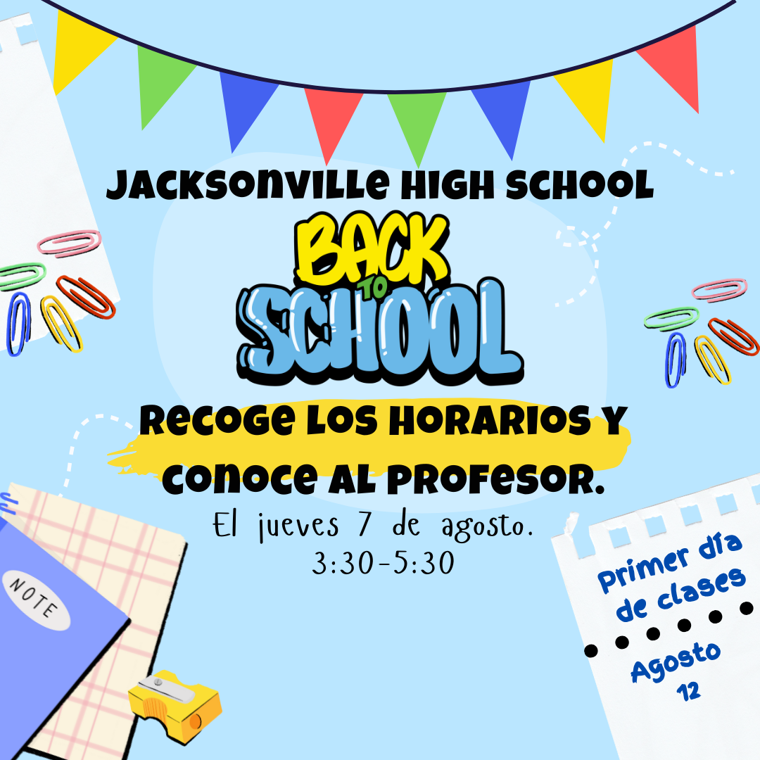 back to school flyer in spanish