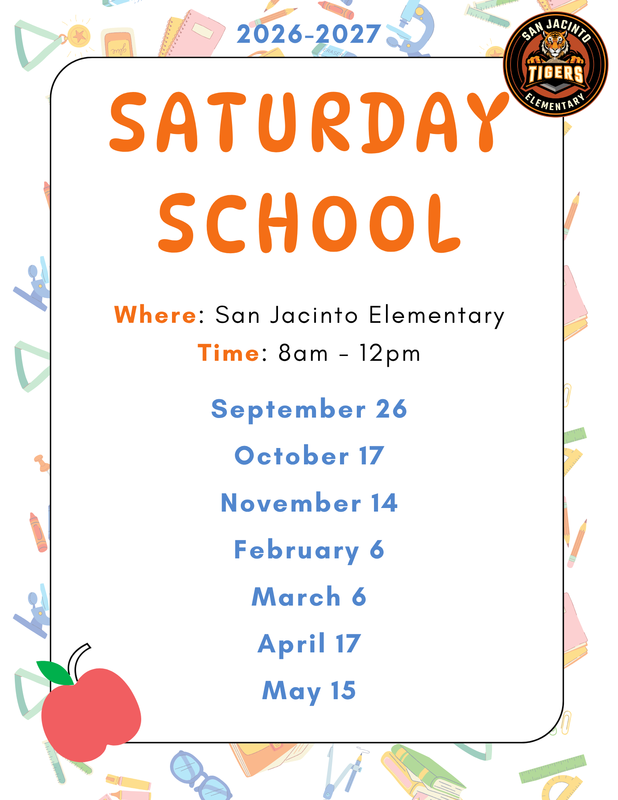 26-27 Saturday School Flyers