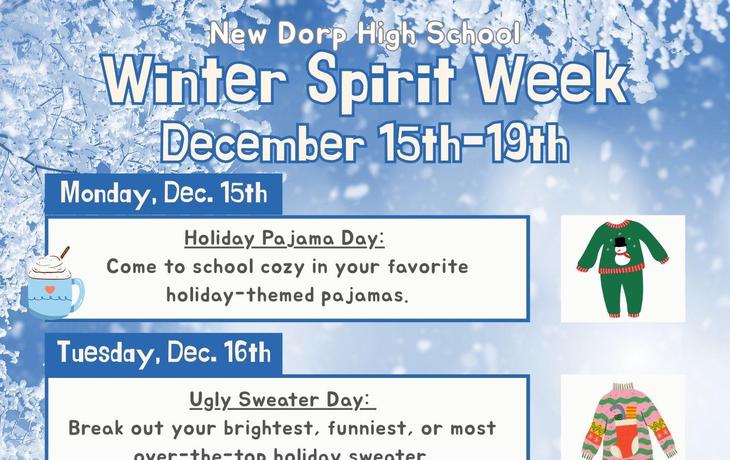 Winter Spirit Week Flyer