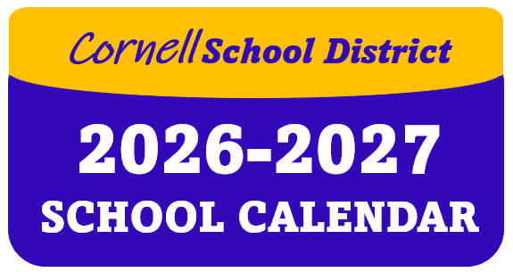 APPROVED Cornell School District 2026-2027 School Calendar Thumbnail Image
