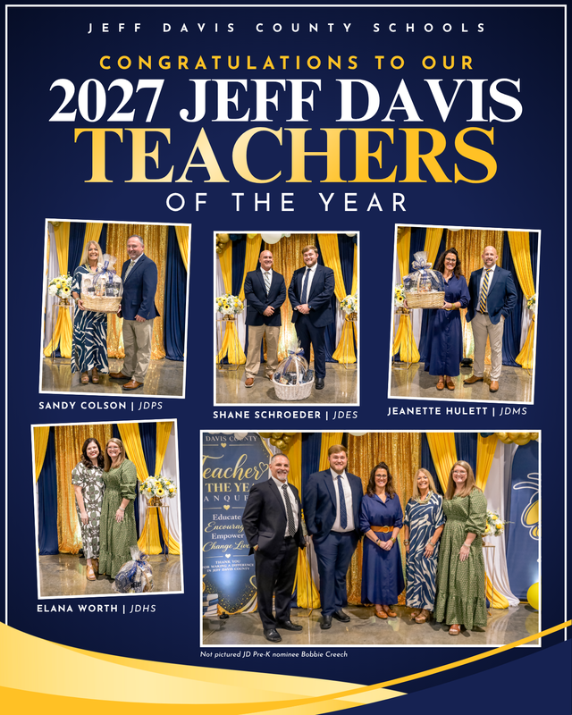 2027 JDCSS Teachers of the Year