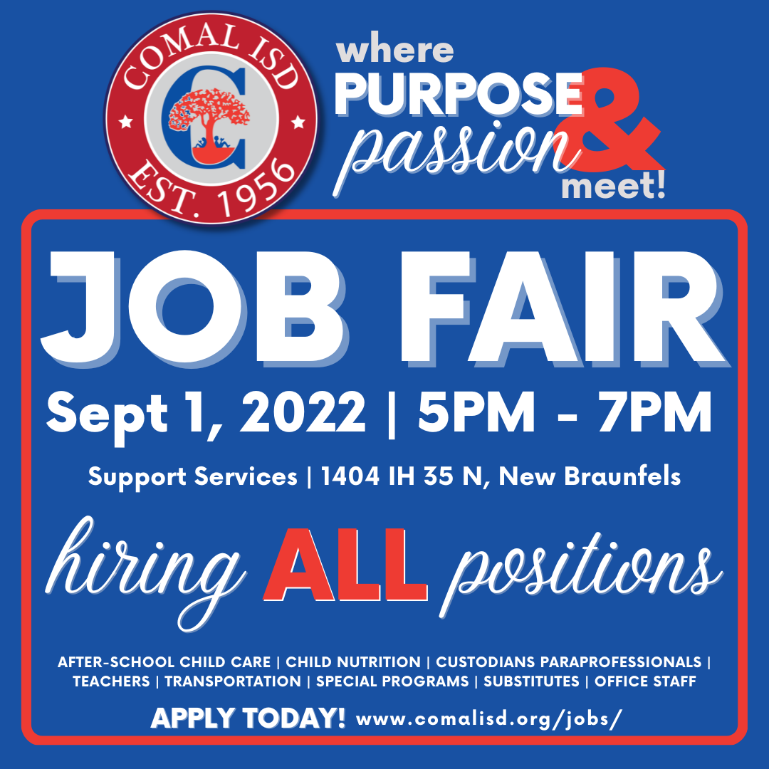 Comal ISD Hosts Job Fair Sept 1 Specht Elementary