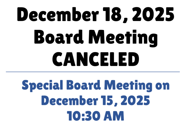 Meeting Canceled Notice