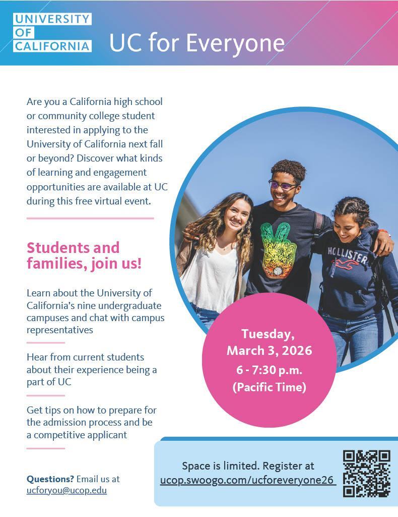 UC for everyone flyer