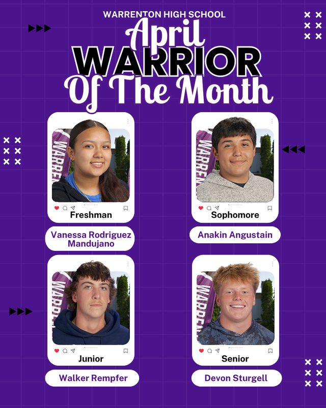 April Warrior of the Month