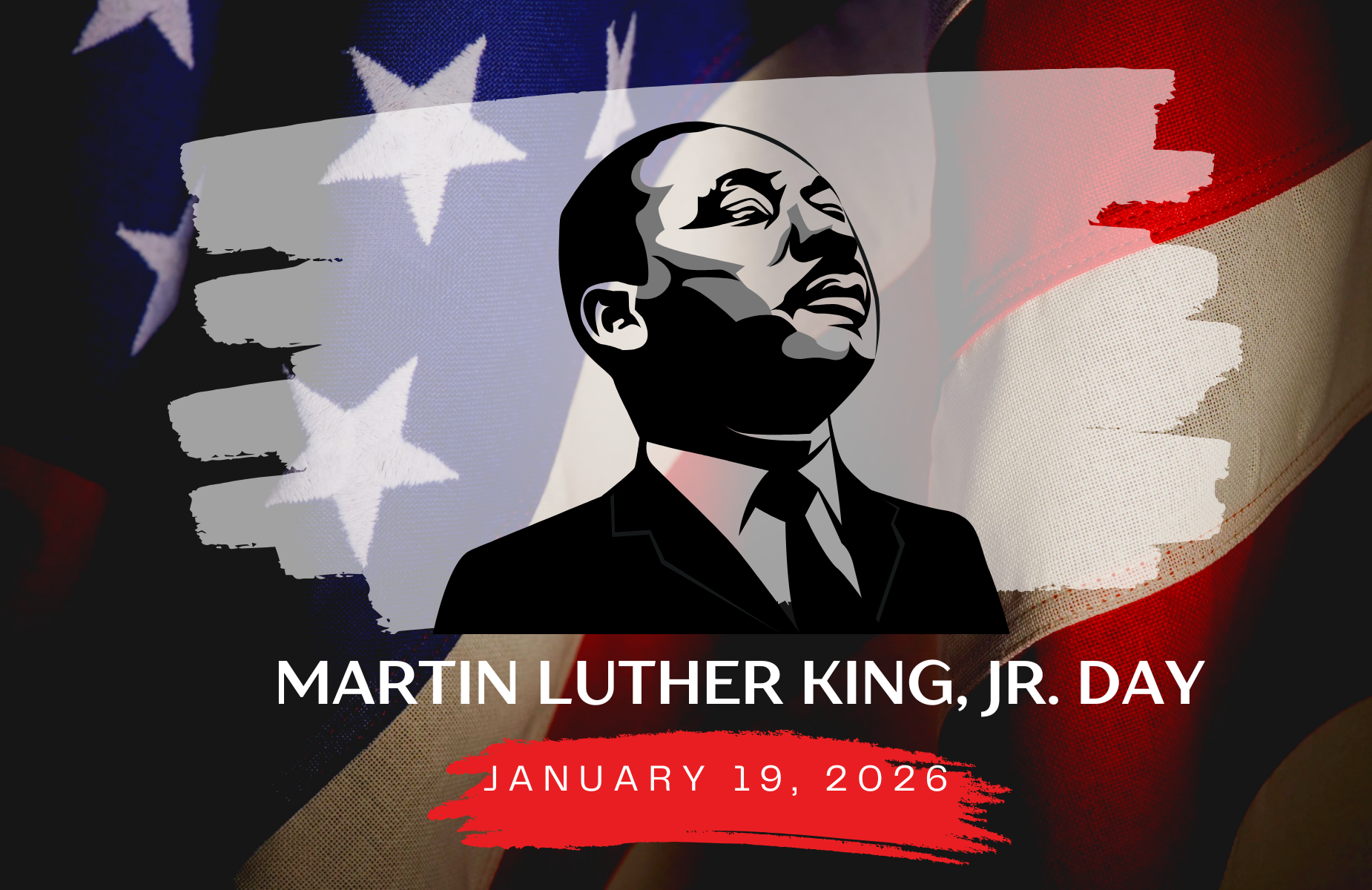 MLK day Banner for Holiday on January 19, 2026