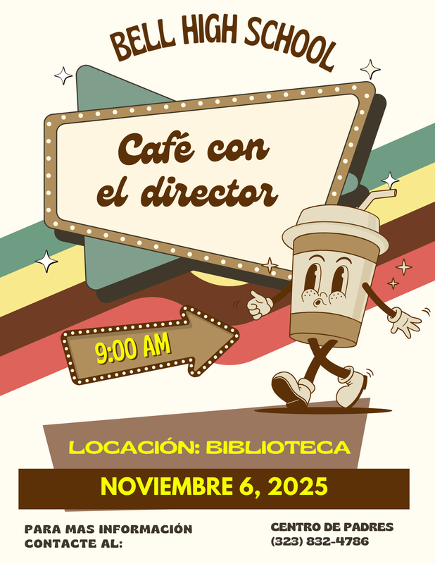 Café con el Director (11.6.2025 @ 9am) Featured Photo
