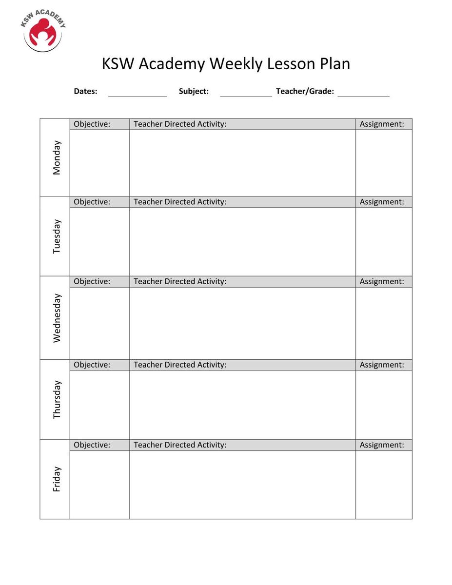 Lesson Plan Template