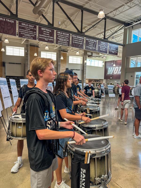 -Davenport High School drumline.