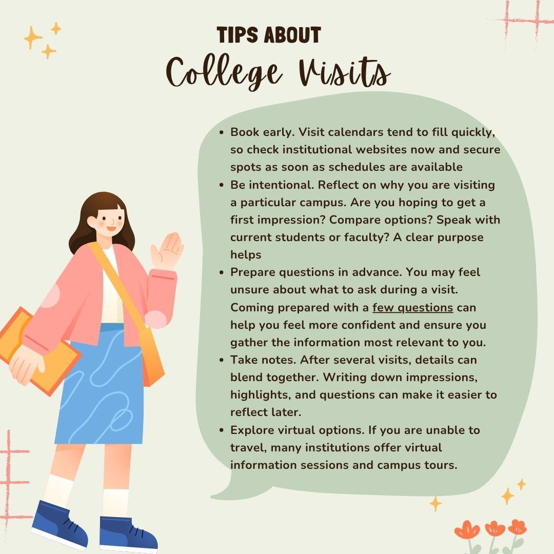 College Visits tips and tricks 