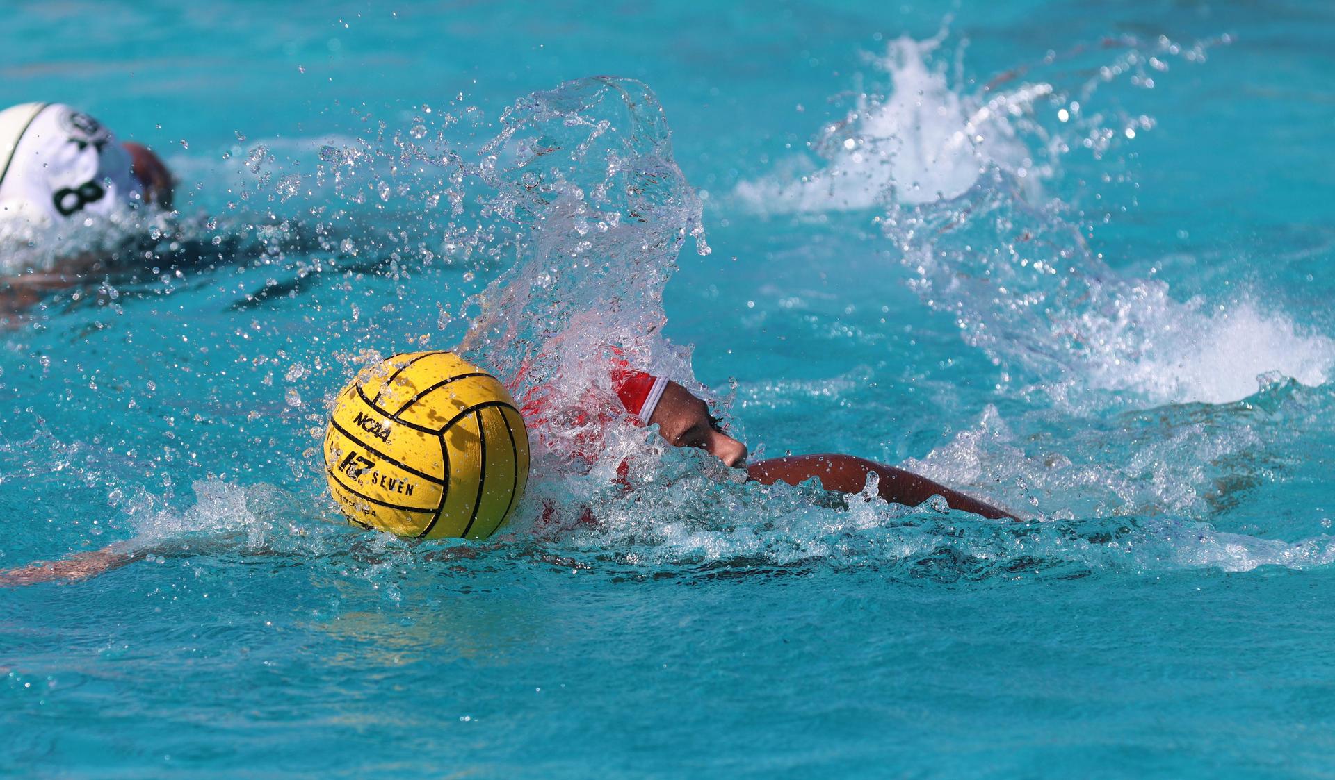 girls playing water polo against Hoover