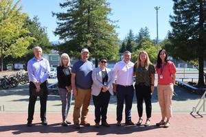 Photo of guests with Assemblymember Rogers