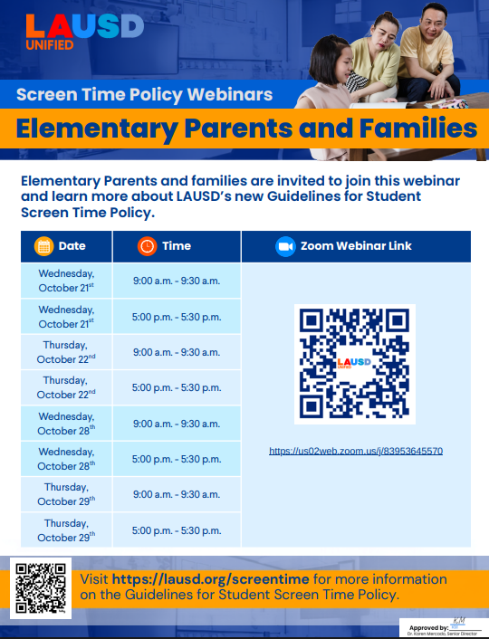 Screen Time Policy Webinar