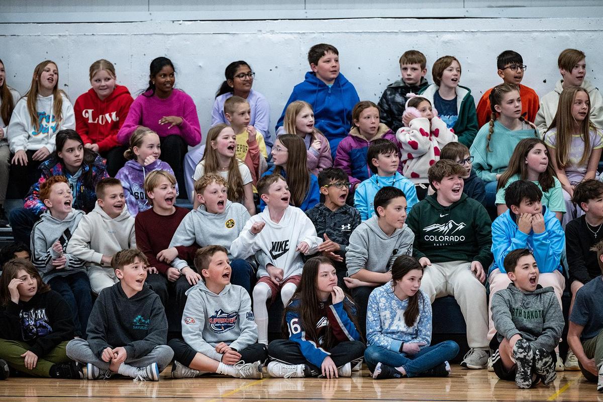 Students Enjoy Basketball Game