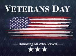 Veterans Day-No School Thursday, November 11