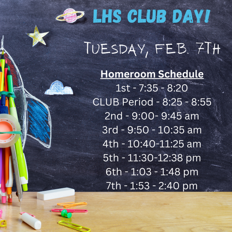 club day schedule
