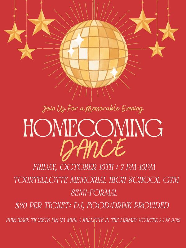 TMHS Homecoming Dance flyer