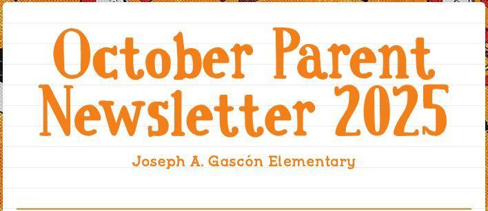 October Parent Newsletter clip art