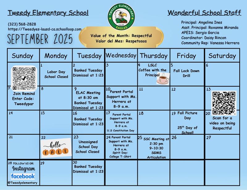 September Calendar 2025