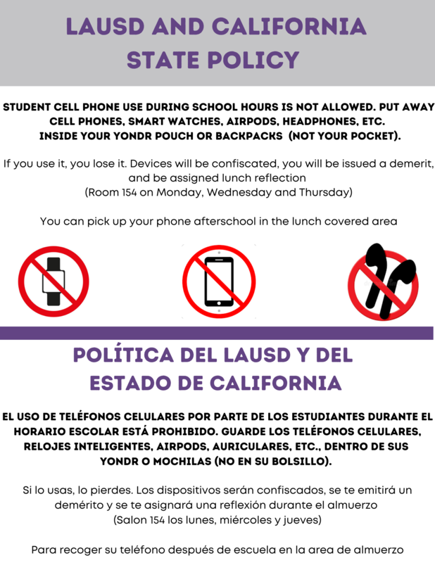 LAUSD & State Cell Phone Policy Featured Photo