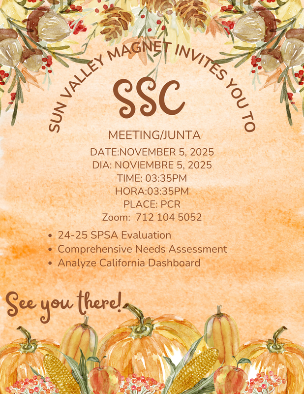 sec flyer for November 5th