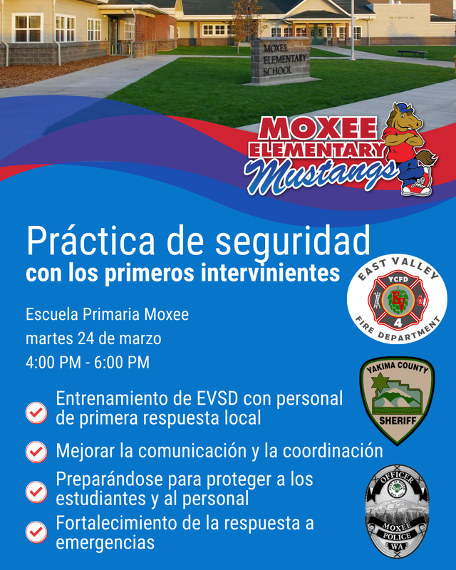 Safety Practice with First Responders Graphic in Spanish