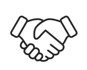 Two hands engaged in a handshake