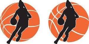 Girl playing basketball