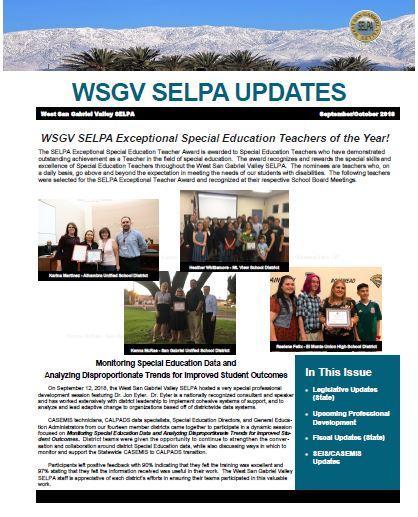 SELPA Newsletter