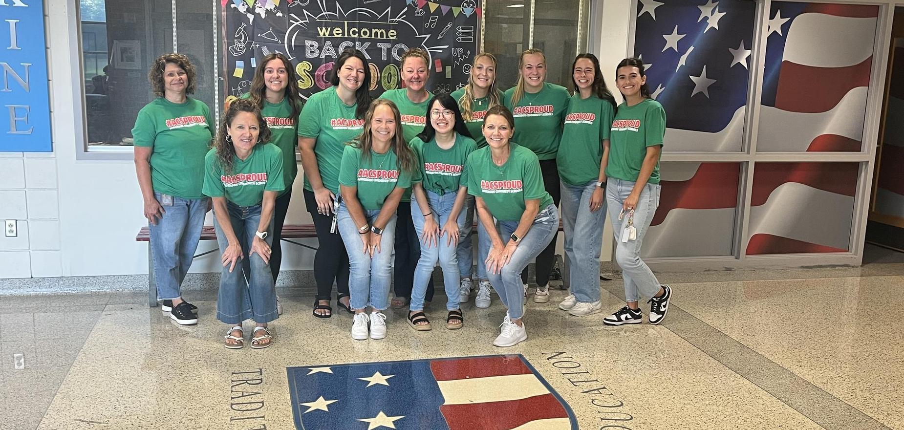 Erskine teachers showing ACSC Pride!