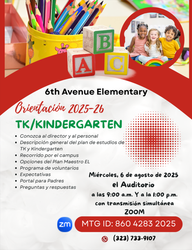 Miércoles, 6 de agosto de 2025 a las 9am o a la 1pm