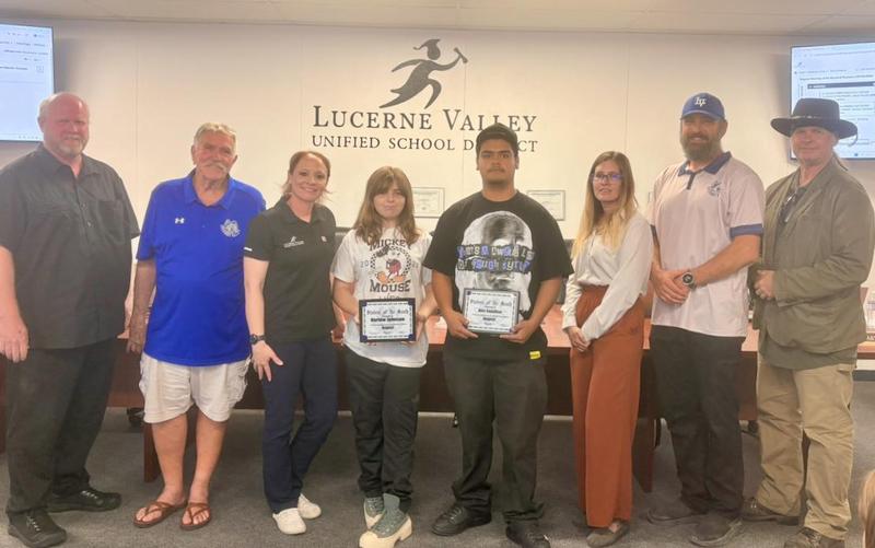 Middle School Student Harlow Johnson and High Schooler Alex Santillan Named Students of the Month Featured Photo