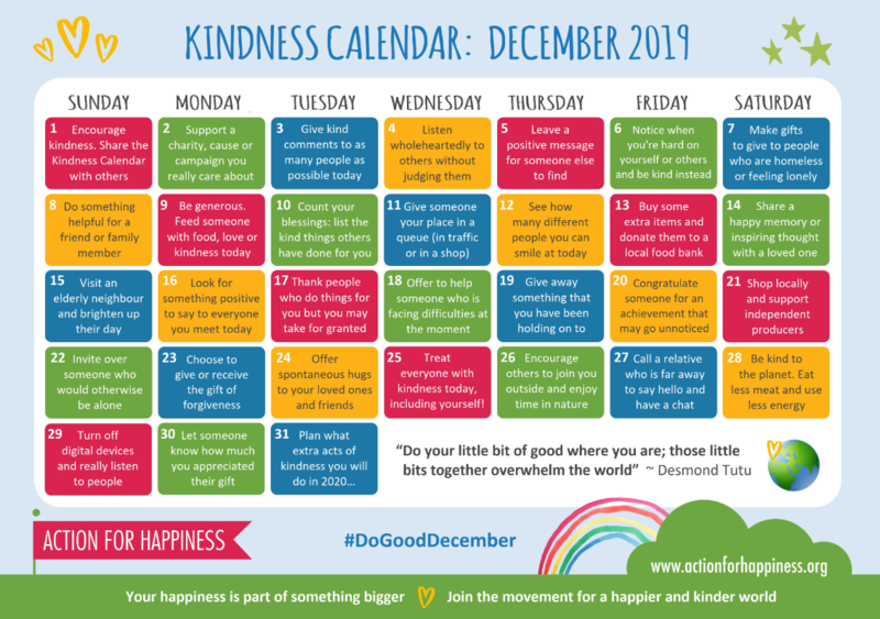 Kindness Calendar Featured Photo