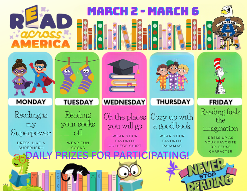Read Across America March 2 - 6, 2026