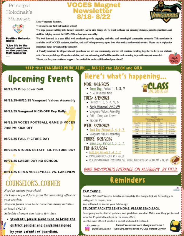 VOCES newsletter Aug 18