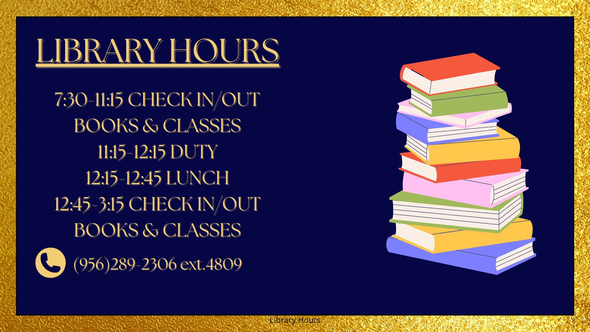 Library hours