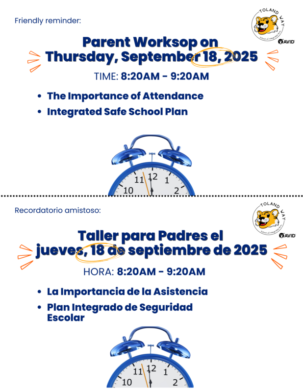 Parent Workshop and Coffee With The Principal