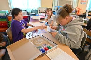 Students learning about energy in Mrs. Batie's class.