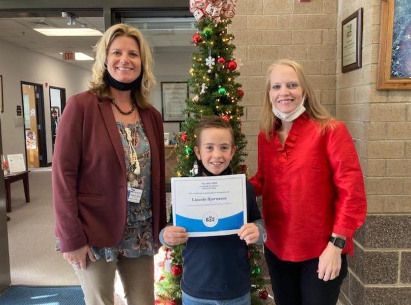 Congratulations Lincoln on winning Friendship's Spelling Bee.