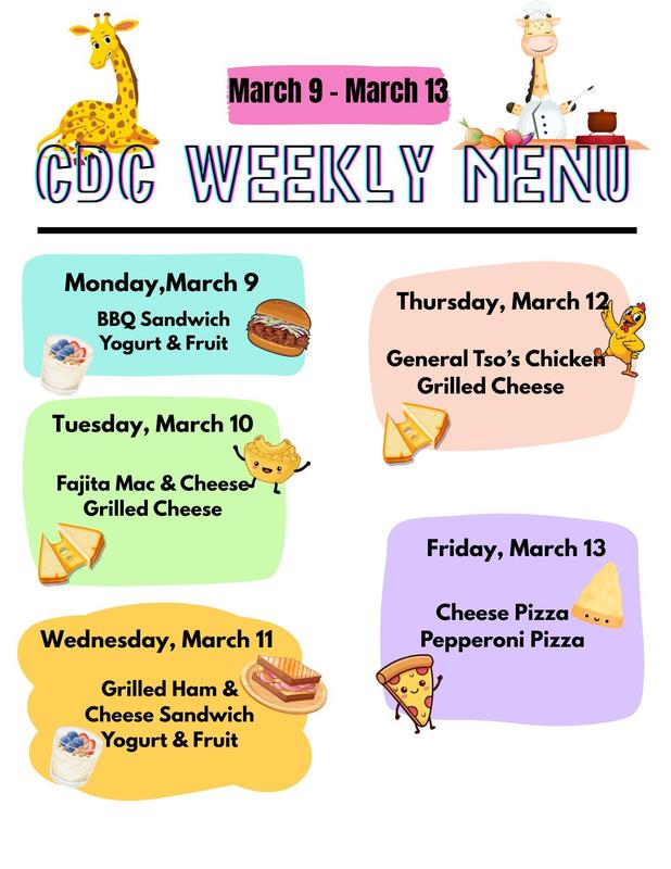 CDC menu