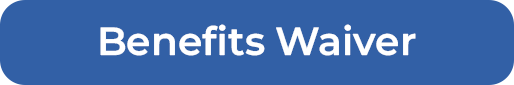 Text graphic stating 'Benefits Waiver' on blue background.