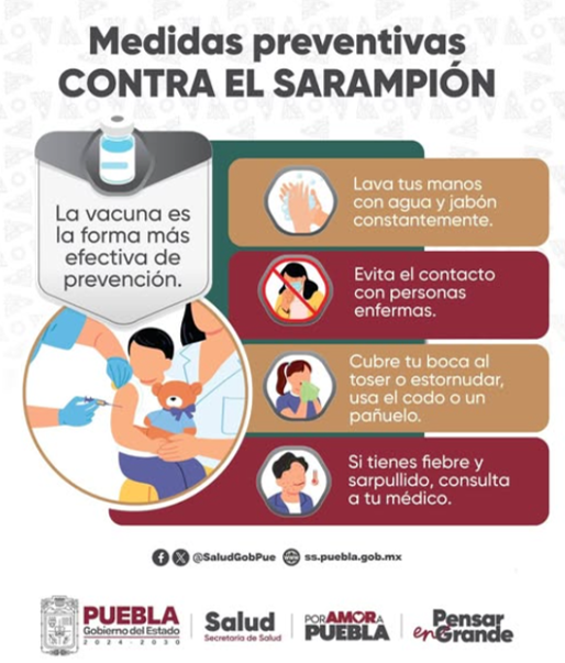 ¡Cuidado con el Sarampión!