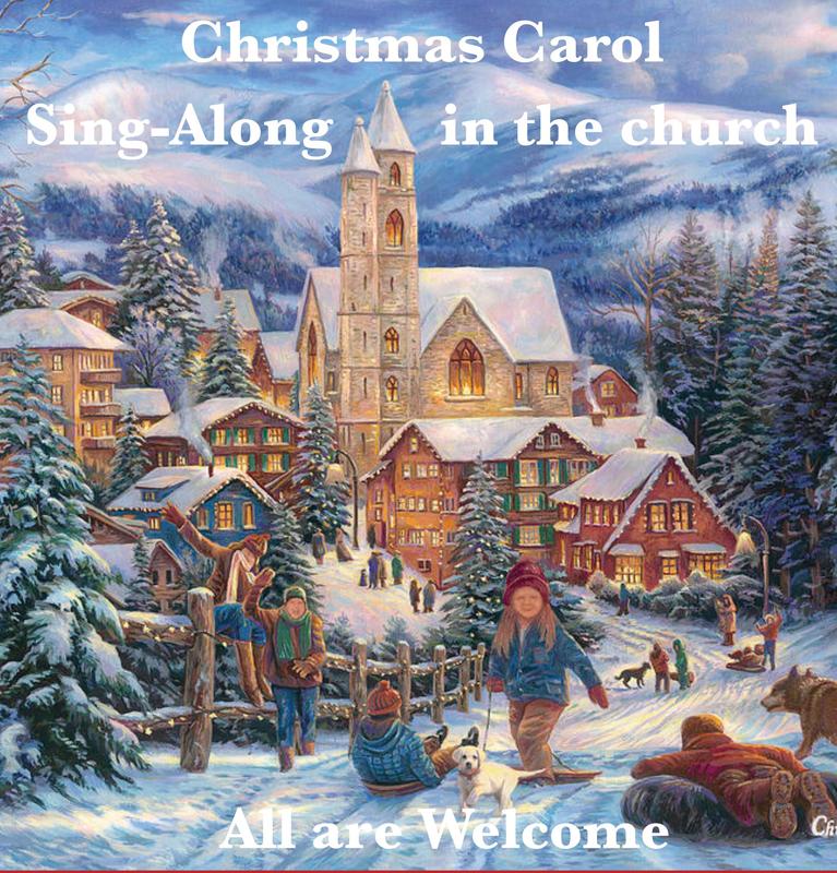 Christmas Carol Sing-a-Long -- Saturday, December 7 Featured Photo
