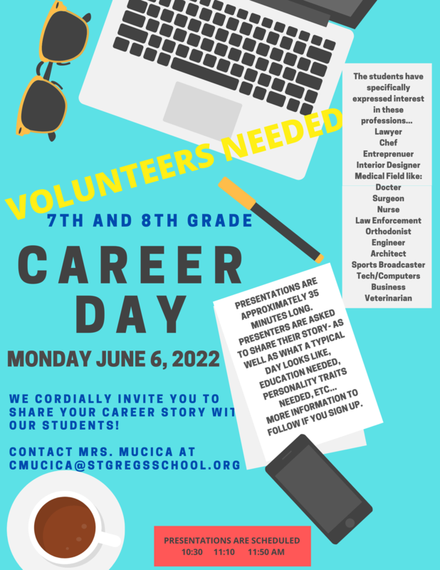 Career Day- Volunteers Needed! Featured Photo