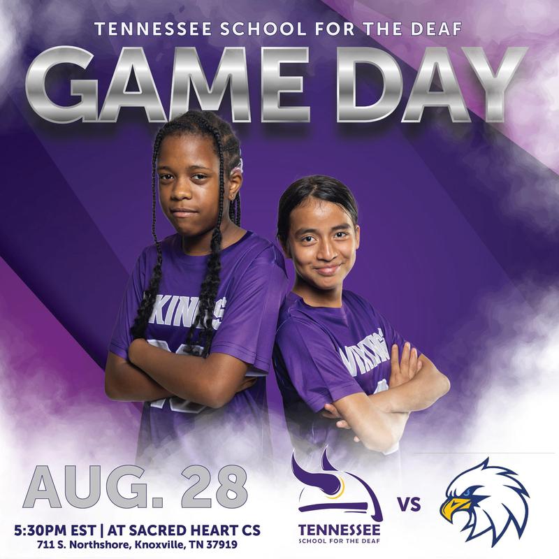 Flag Football flyer against All Saints Episcopal School. Game starts at 5:30pm EST.