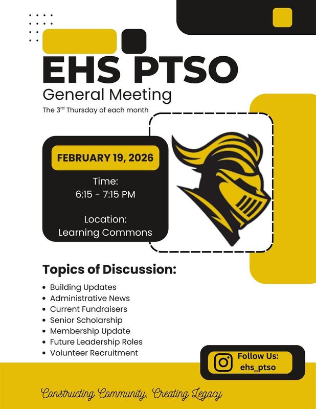 Flyer advertising the PTSO meeting