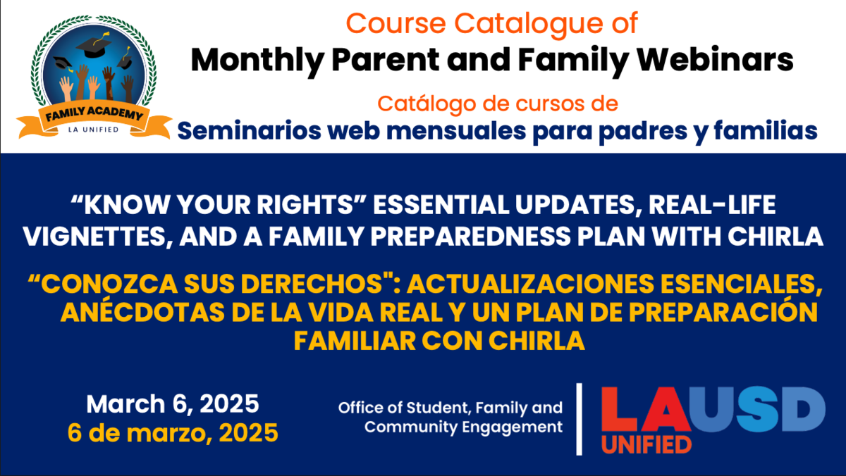 Know Your Rights: Essential Updates, Real-Life Vignettes, and a Family Preparedness Plan